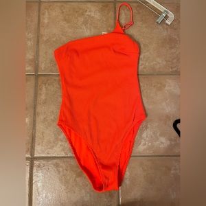 Bright Orange One-Piece Swimsuit